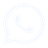 Ícone minimalista do WhatsApp em tom branco com fundo transparente.